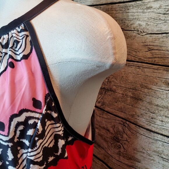 Lily Geometric Boho Maxi Dress Size Large NWT - Picture 3 of 8